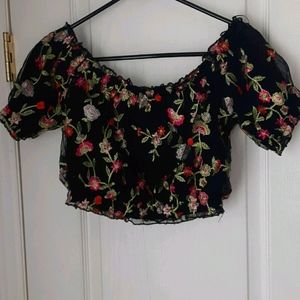 Floral crop top